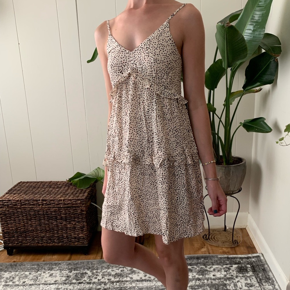 Patterned Babydoll Dress